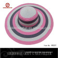 Ladies summer wide brim beach straw sun hat